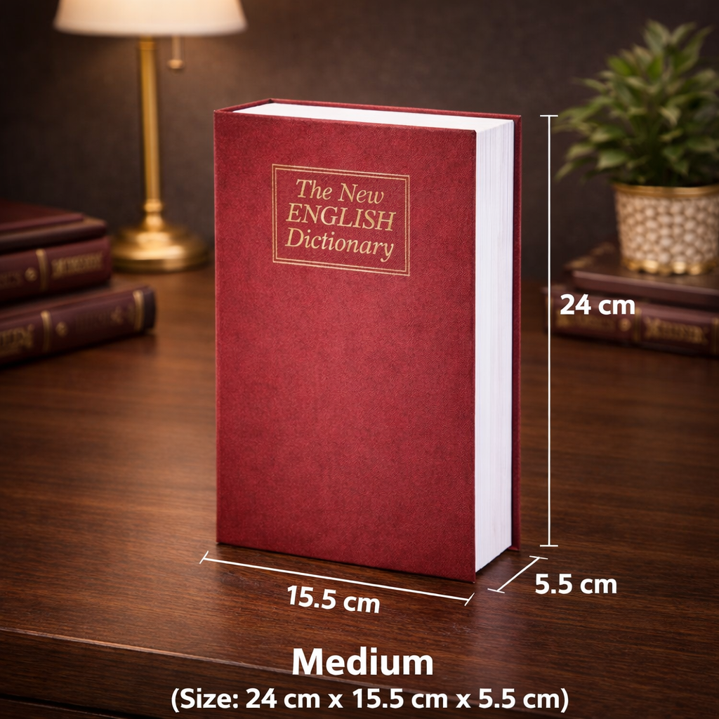 Hidden Book Safe with Combination Lock β Secret Storage for Cash & Jewelry