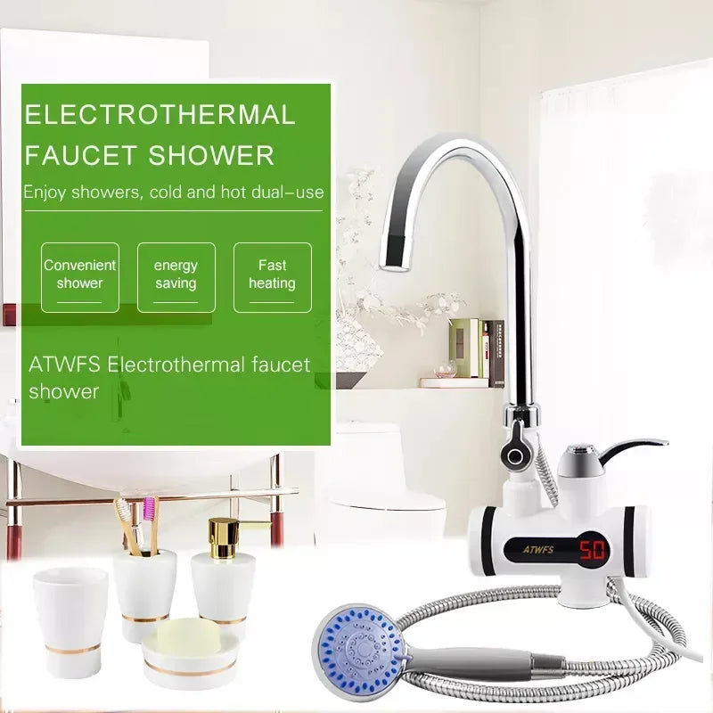 220V Hot water Tap with Shower