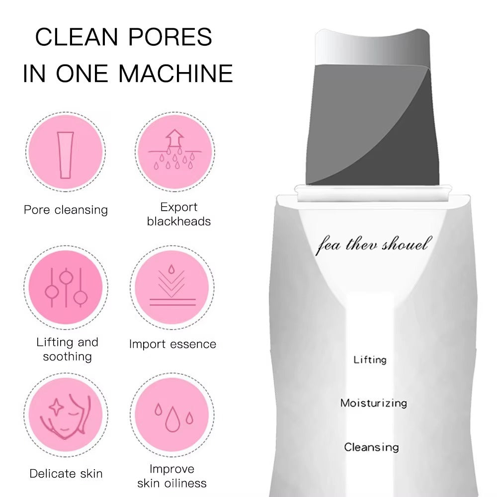 Ultrasonic Facial Skin Scrubber – Deep Cleanse & Glowing Skin in Minutes!