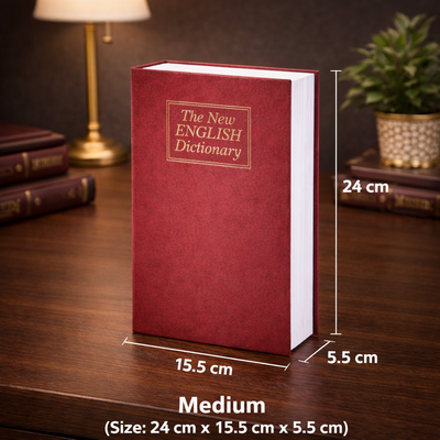 Hidden Book Safe with Combination Lock – Secret Storage for Cash & Jewelry