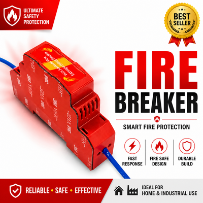 Automatic DIN Rail Fire Extinguisher Breaker – Electrical Panel & Distribution Box Fire Suppression Device