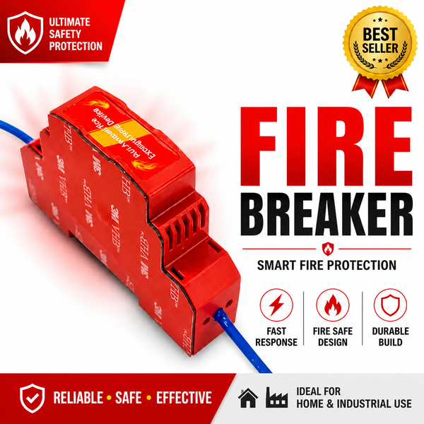 Automatic DIN Rail Fire Extinguisher Device Breaker – Electrical Panel & Distribution Box Fire Suppression
