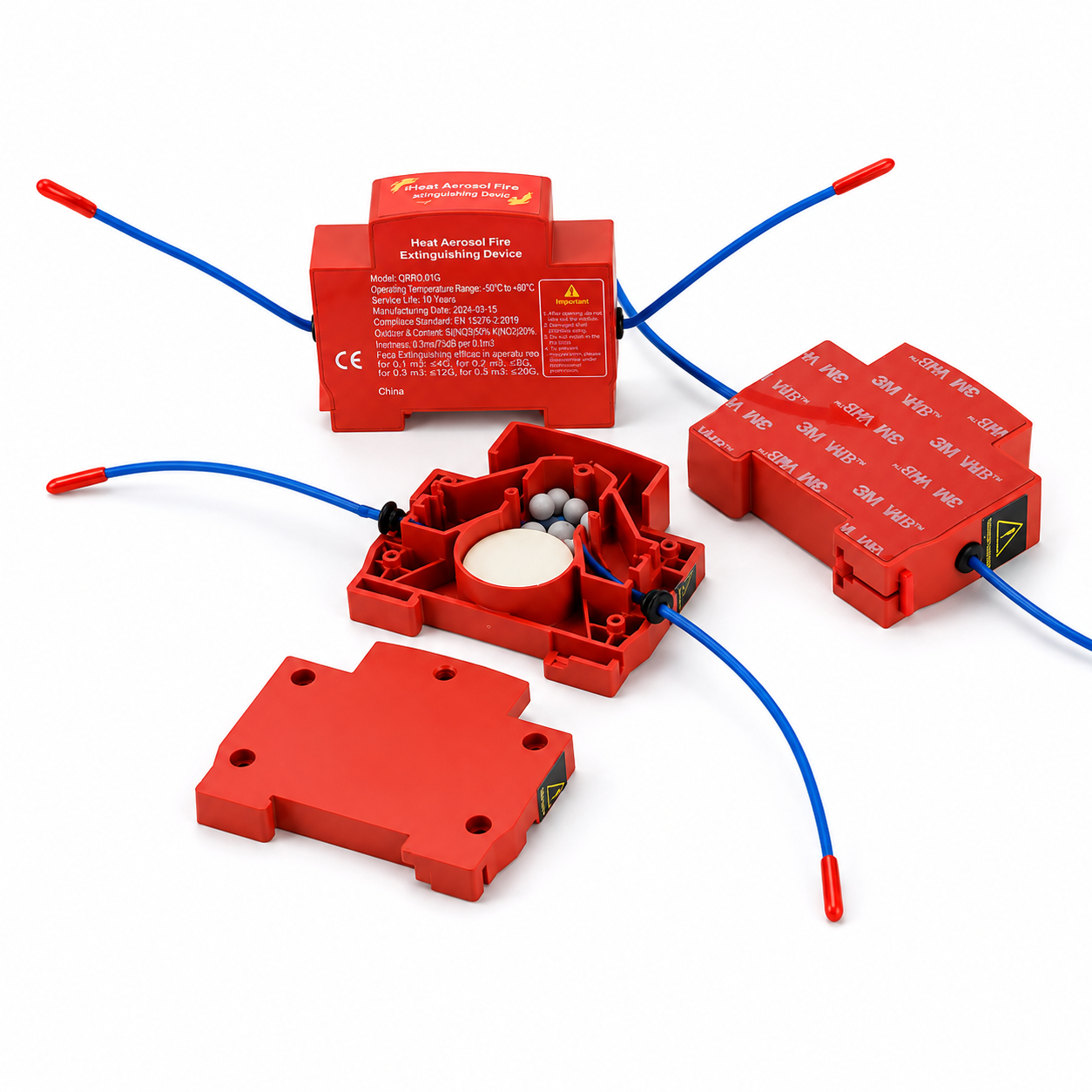 Automatic DIN Rail Fire Extinguisher Breaker – Electrical Panel & Distribution Box Fire Suppression Device