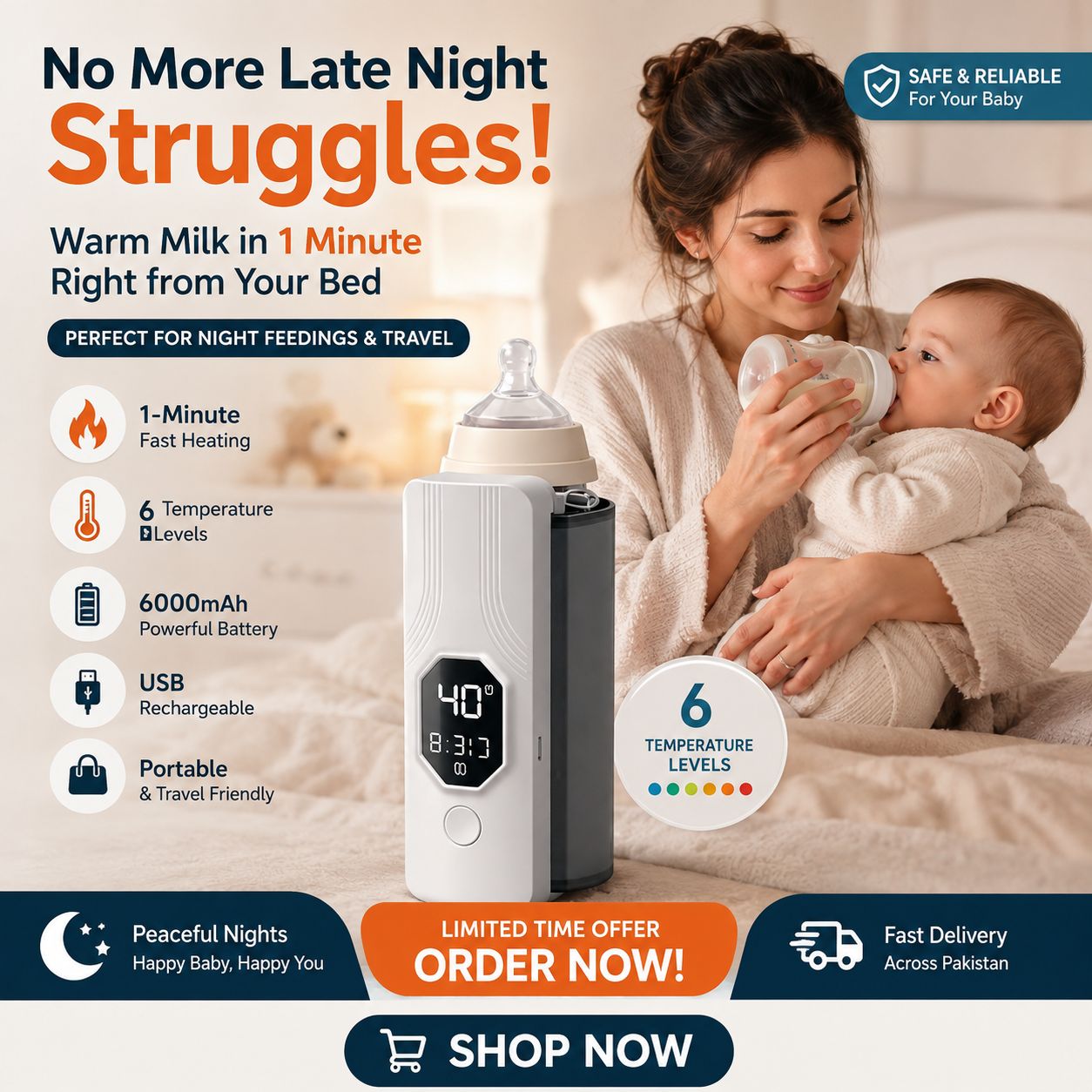 Rechargeable Baby Feeder Warmer