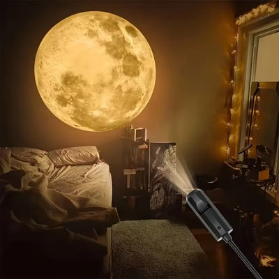 USB Planet Projection Light + 10 Planet Projection 360 Rotatable Planet Atmosphere Light
