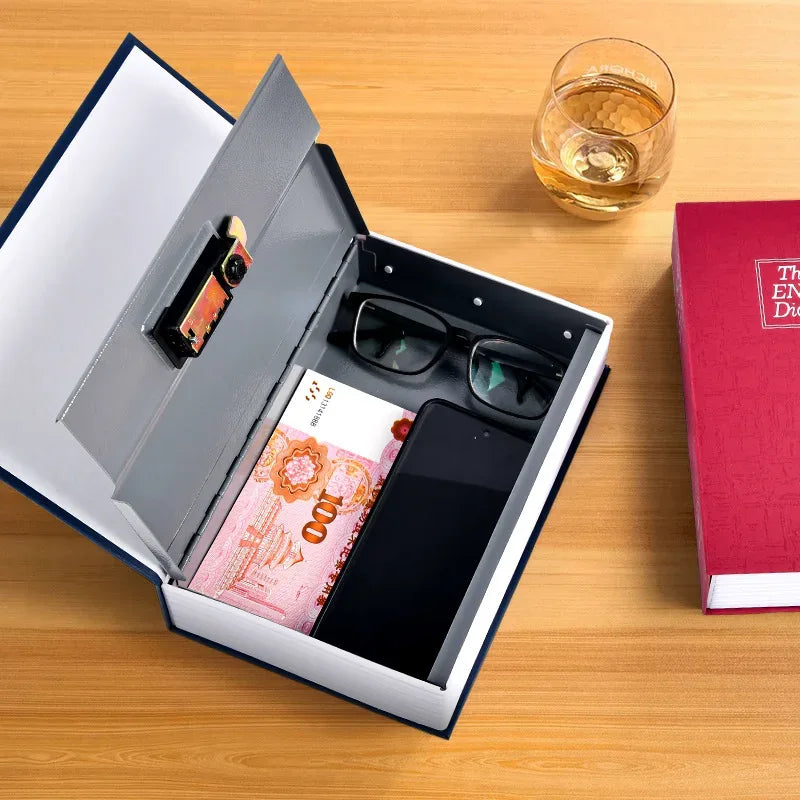 Hidden Book Safe with Combination Lock – Secret Storage for Cash & Jewelry