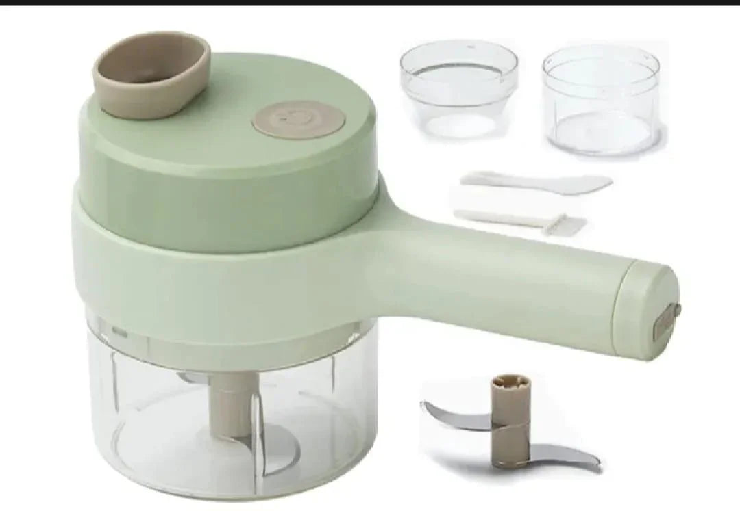 Vegetable Cutter Set, Gatling Portable Vegetable Cutter, Rechargeable Garlic Chopper, Multifunction Food