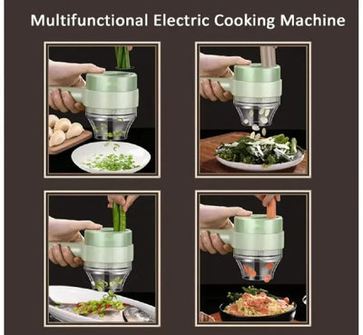 Vegetable Cutter Set, Gatling Portable Vegetable Cutter, Rechargeable Garlic Chopper, Multifunction Food