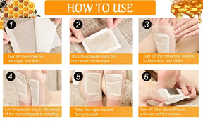 Bee Venom Lymphatic Drainage & Slimming Foot Patches