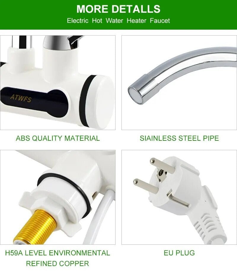 220V Hot water Tap with Shower